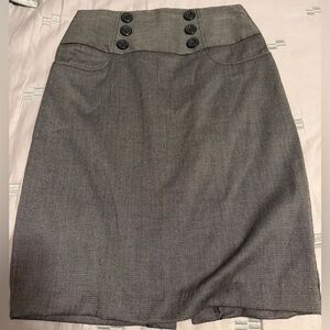 BCX Charcoal Pencil Skirt